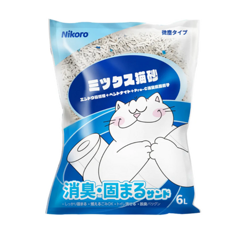 Nikoro Mixed Tofu Cat Litter 2.5kg*6