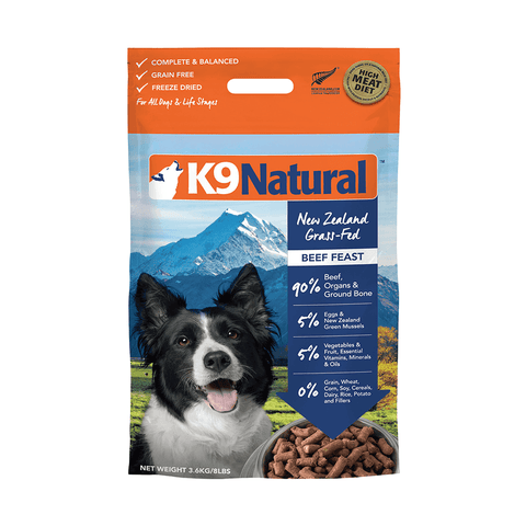 K9 Natural - Freeze Dried Beef Feast 1.8kg - Summer Pet