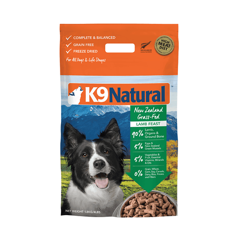 K9 Natural - Freeze Dried Lamb Feast 1.8kg - Summer Pet